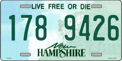 NH license plate 1789426