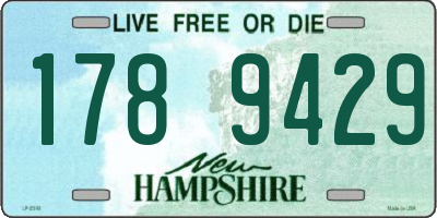 NH license plate 1789429