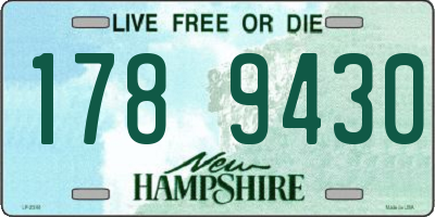 NH license plate 1789430