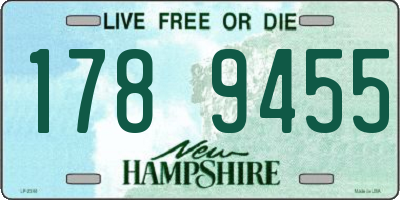 NH license plate 1789455