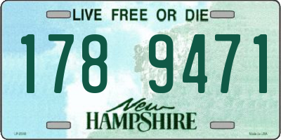 NH license plate 1789471