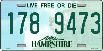 NH license plate 1789473