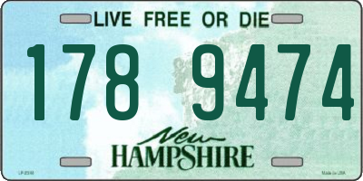 NH license plate 1789474