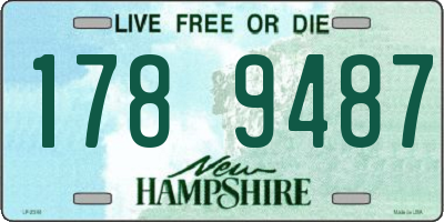 NH license plate 1789487