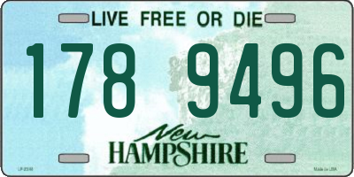 NH license plate 1789496