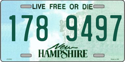 NH license plate 1789497