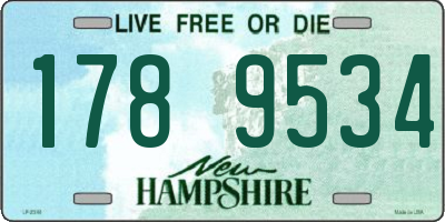 NH license plate 1789534