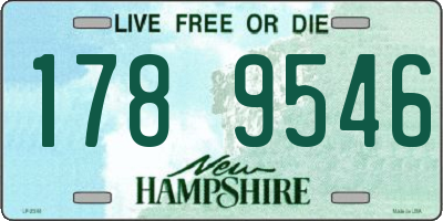 NH license plate 1789546