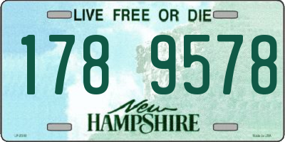 NH license plate 1789578