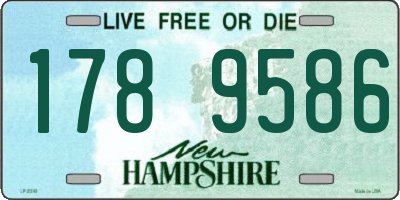 NH license plate 1789586
