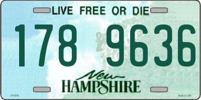 NH license plate 1789636