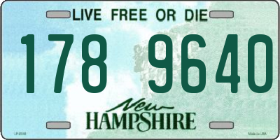NH license plate 1789640