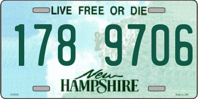 NH license plate 1789706
