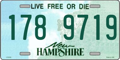 NH license plate 1789719