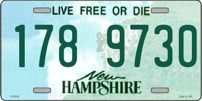NH license plate 1789730