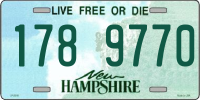 NH license plate 1789770