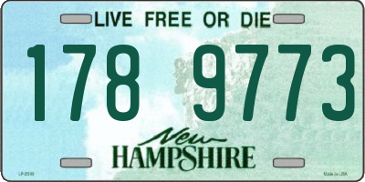 NH license plate 1789773