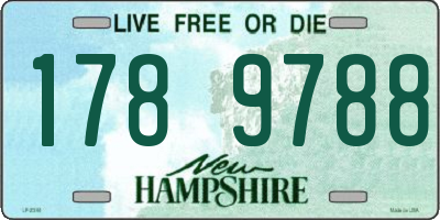 NH license plate 1789788