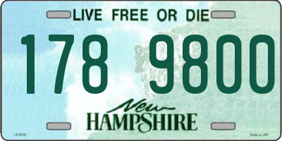 NH license plate 1789800