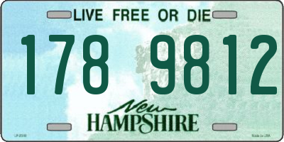NH license plate 1789812