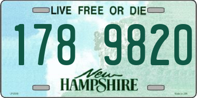 NH license plate 1789820