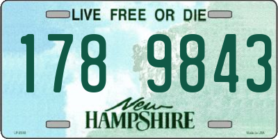 NH license plate 1789843