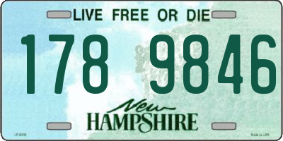 NH license plate 1789846
