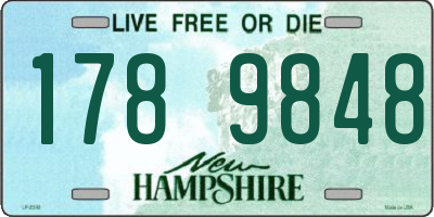 NH license plate 1789848
