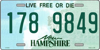 NH license plate 1789849