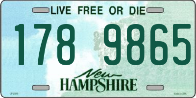 NH license plate 1789865