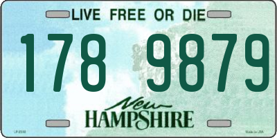 NH license plate 1789879