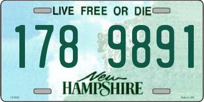NH license plate 1789891