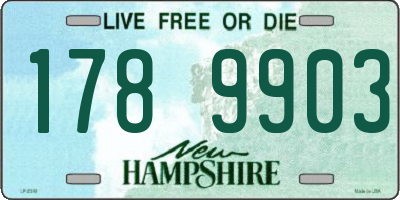 NH license plate 1789903