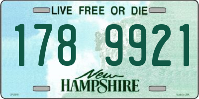 NH license plate 1789921