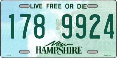 NH license plate 1789924