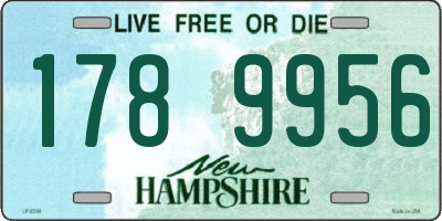 NH license plate 1789956