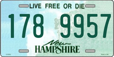 NH license plate 1789957