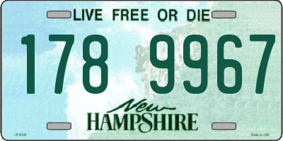 NH license plate 1789967