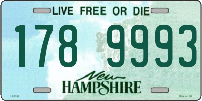 NH license plate 1789993