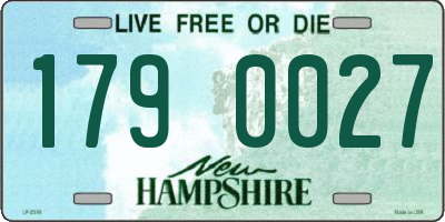 NH license plate 1790027