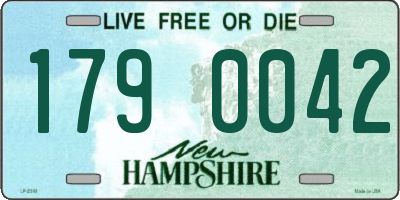 NH license plate 1790042
