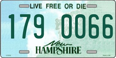 NH license plate 1790066