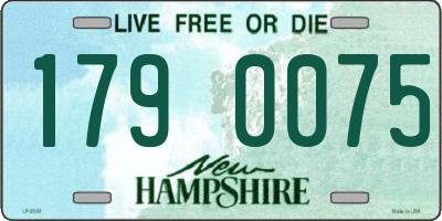 NH license plate 1790075