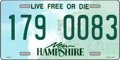 NH license plate 1790083
