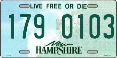 NH license plate 1790103