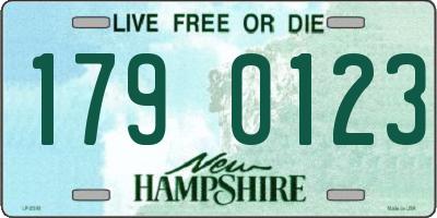 NH license plate 1790123