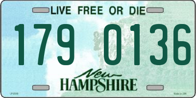 NH license plate 1790136