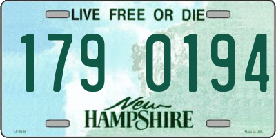 NH license plate 1790194