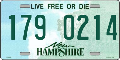 NH license plate 1790214