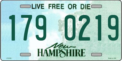 NH license plate 1790219
